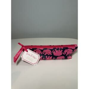 Lilly Pulitzer Pencil Pouch Makeup Paint Bag Tusk In Sun NWT